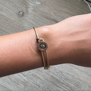 Gold Alex and Ani Compass Bracelet